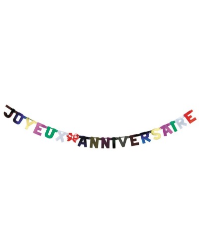 Party Pro 40113905, Guirlande Joyeux Anniversaire Métal 2m