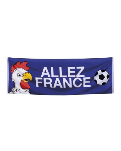 Grande BANNIERE Football ALLEZ FRANCE 2m20